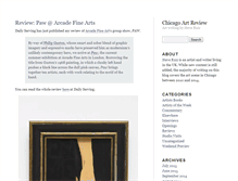 Tablet Screenshot of chicagoartreview.com